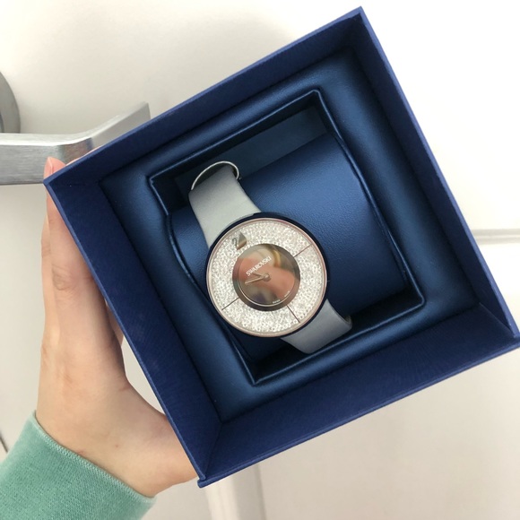 Swarovski Crystal Grey Watch - Picture 1 of 6